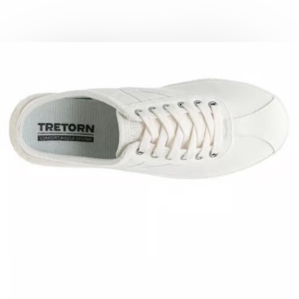 Tretorn Lace-Up Mules Easy Nylite Slip-On Sneaker - White size 9